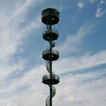 Observation tower with a panorama of Lake Sartai